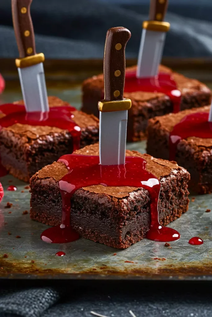 Bloody Knife Brownies