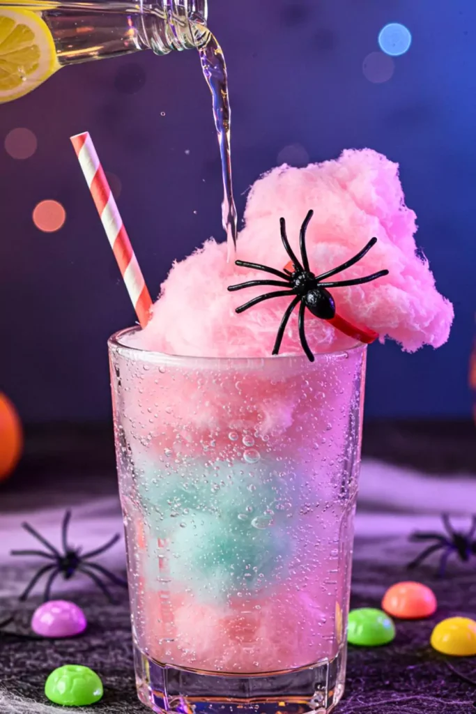 Cotton Candy Spider Drink
