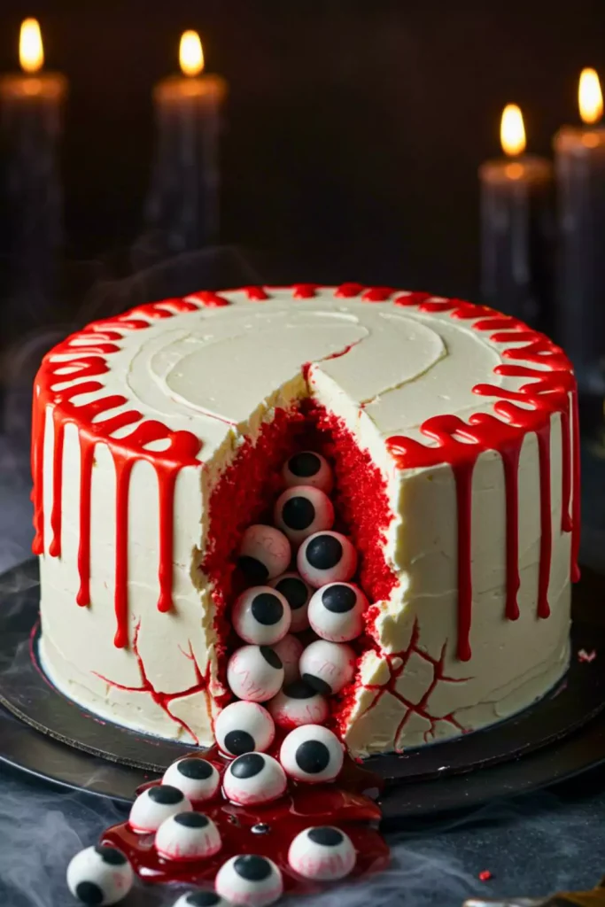 Evil Eyes Fault-Line Cake