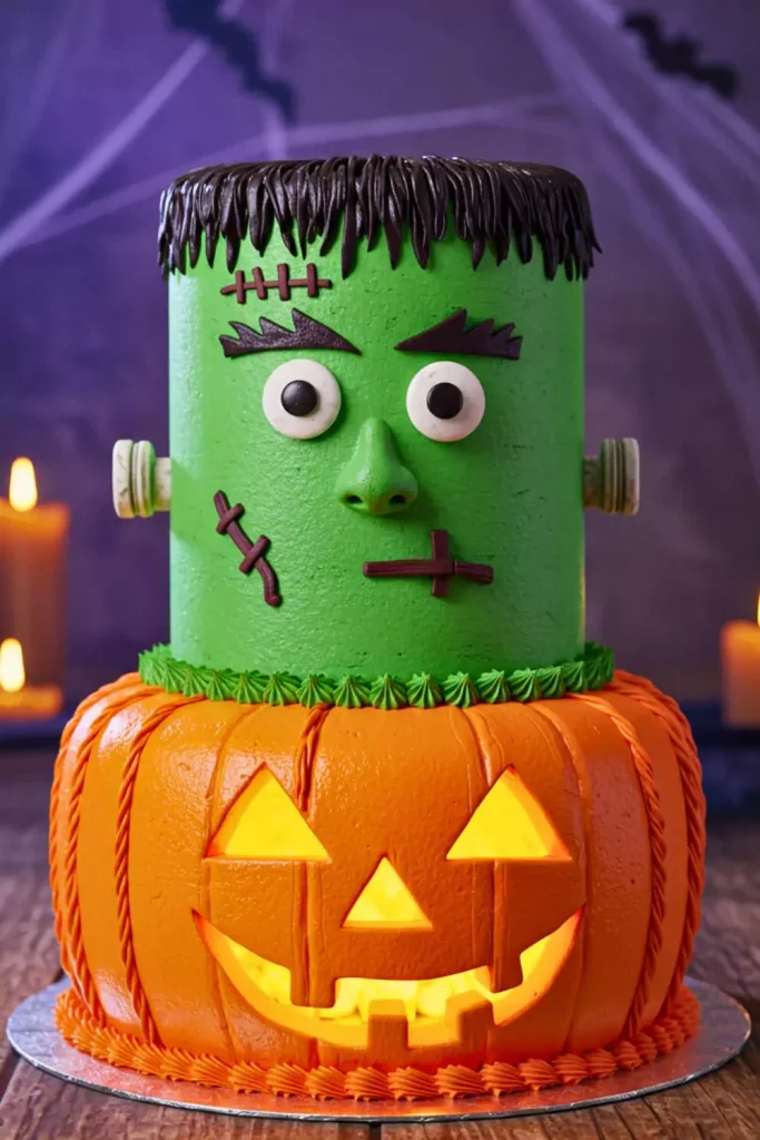 Frankenstein-Jack Hybrid Cake