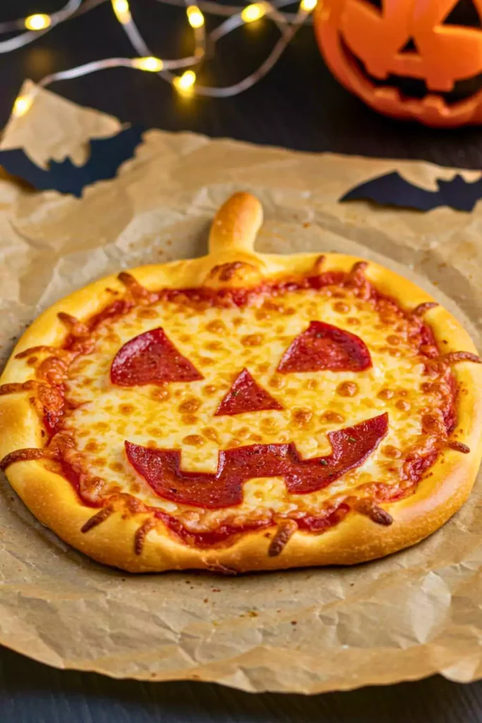 Jack-O'-Lantern Pizza