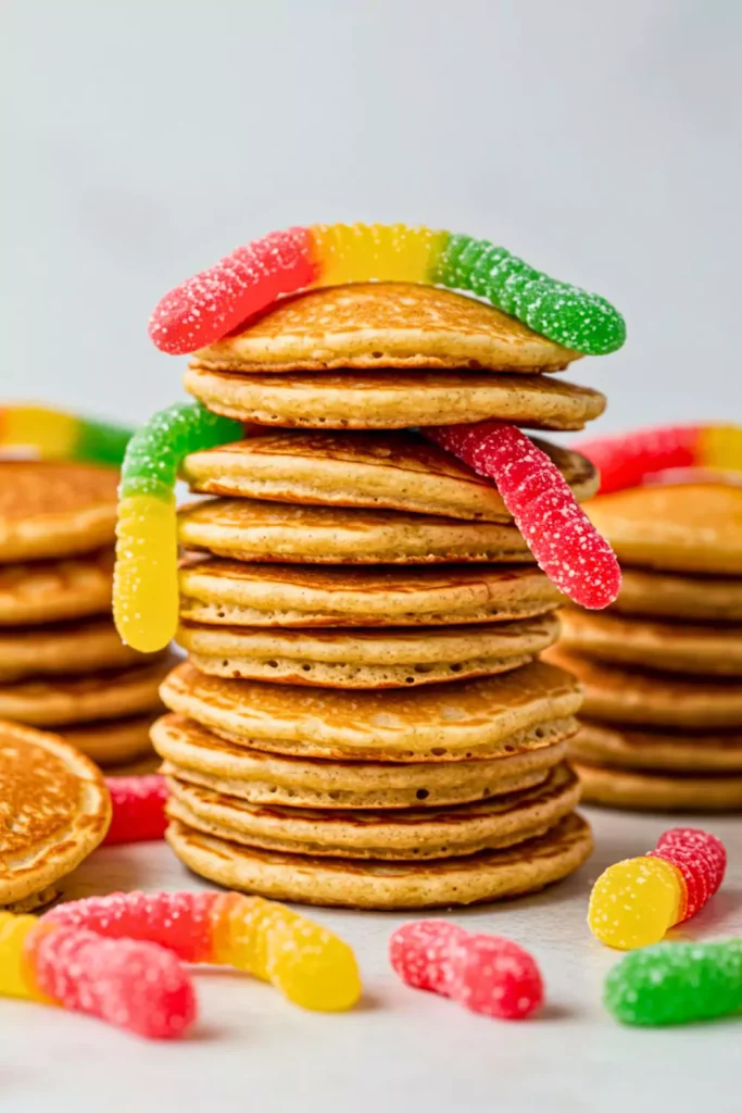 Wormy Pancake Stacks