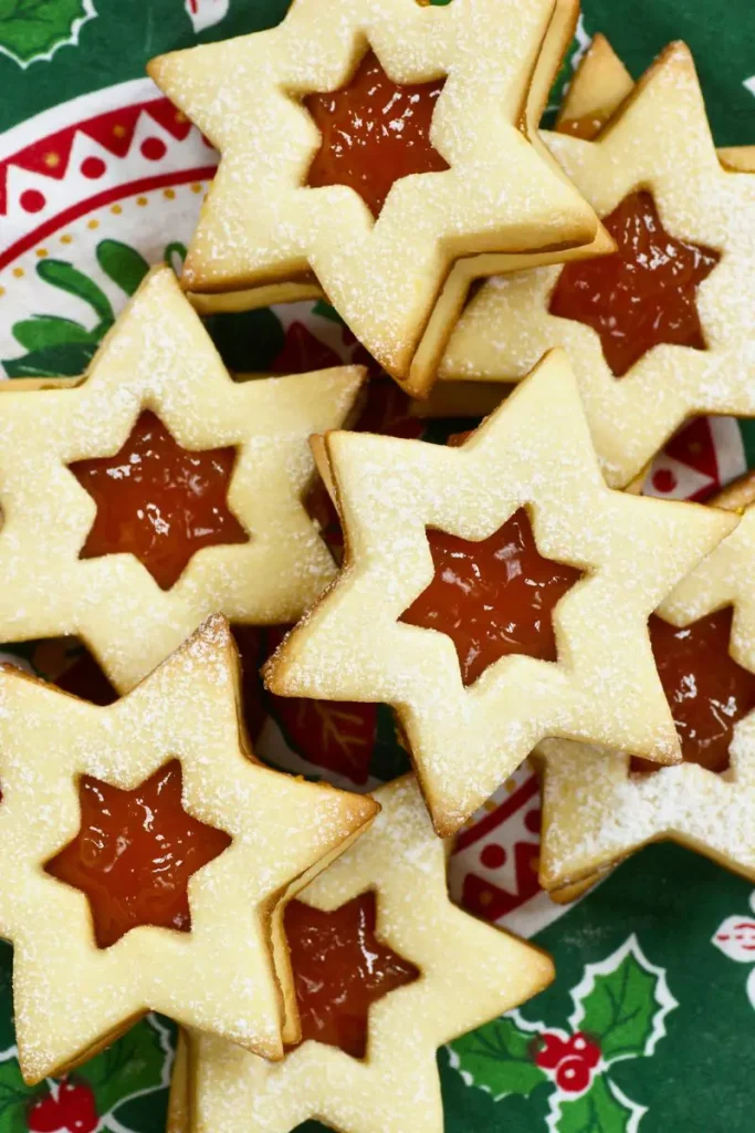 Cranberry Shortbread Stars