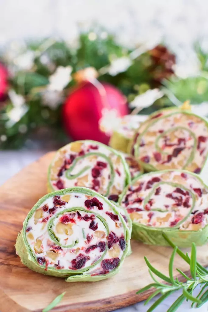 Cranberry Turkey Pinwheels