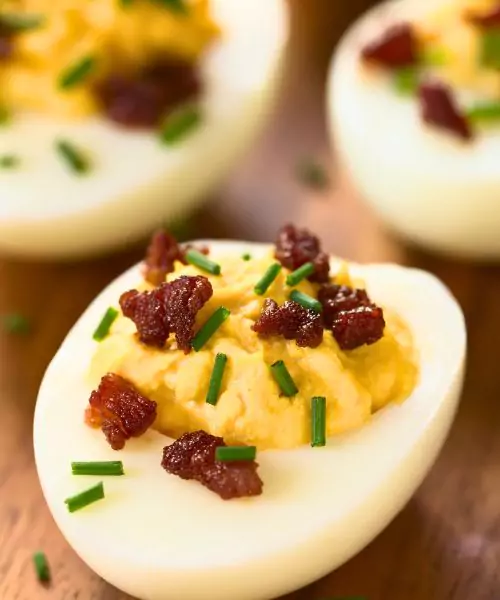 Carbonara Deviled Eggs