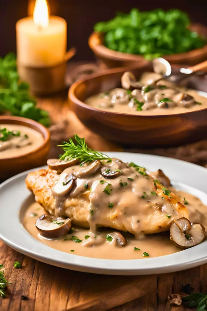 Chicken with Mushroom Sauce