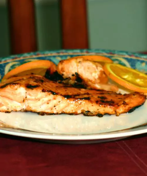 Orange Pomegranate Salmon