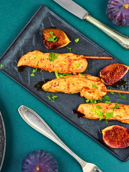 Peanut Butter Chicken Skewers