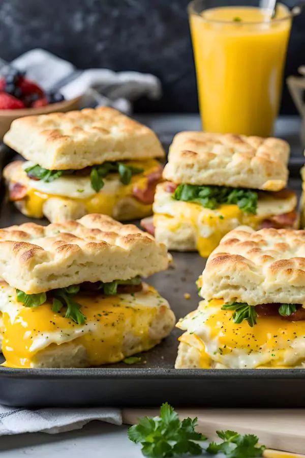 Sheet Pan Biscuit Breakfast Sandwiches