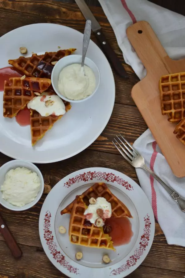 Vegan Carrot Waffles