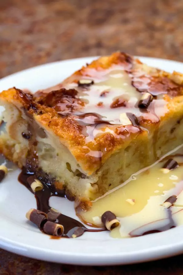 White Chocolate Croissant Bread Pudding