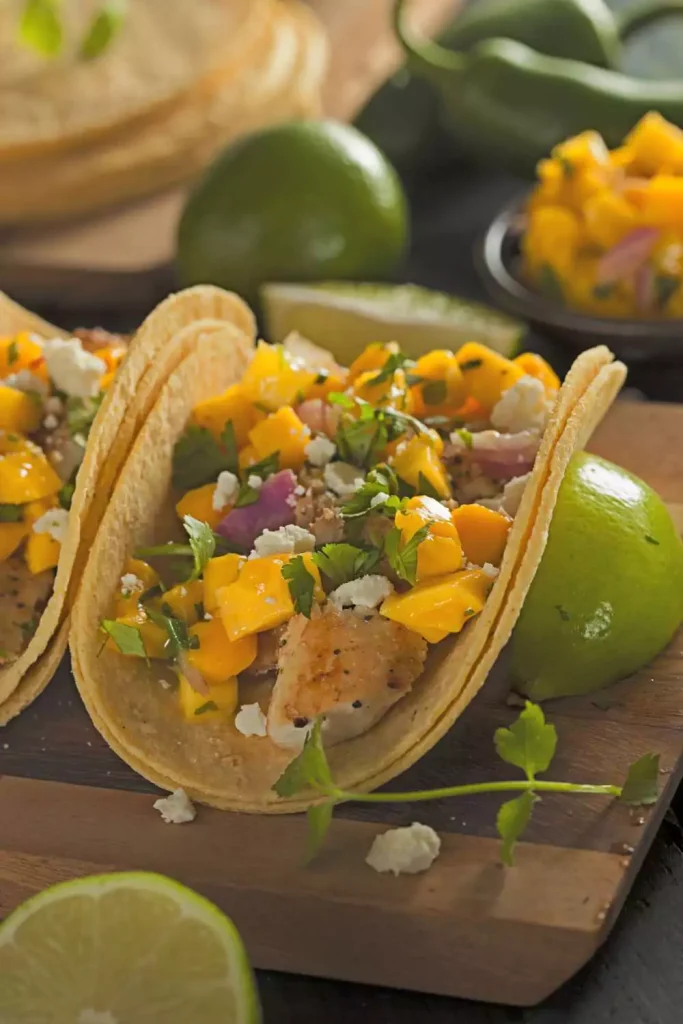 Fish Tacos with Mango Salsa