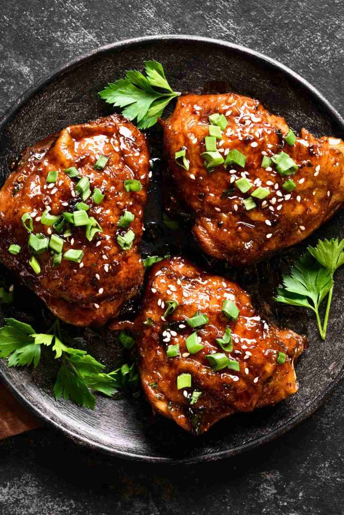 Honey Soy Glazed Chicken Thighs