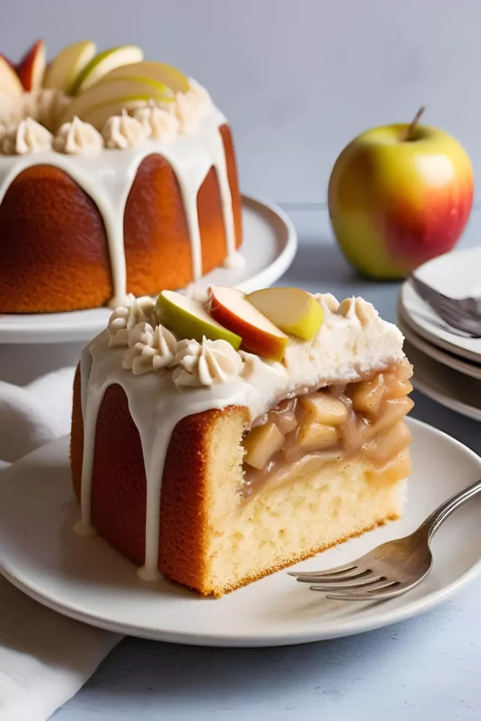 Cake with Apple Pie Filling