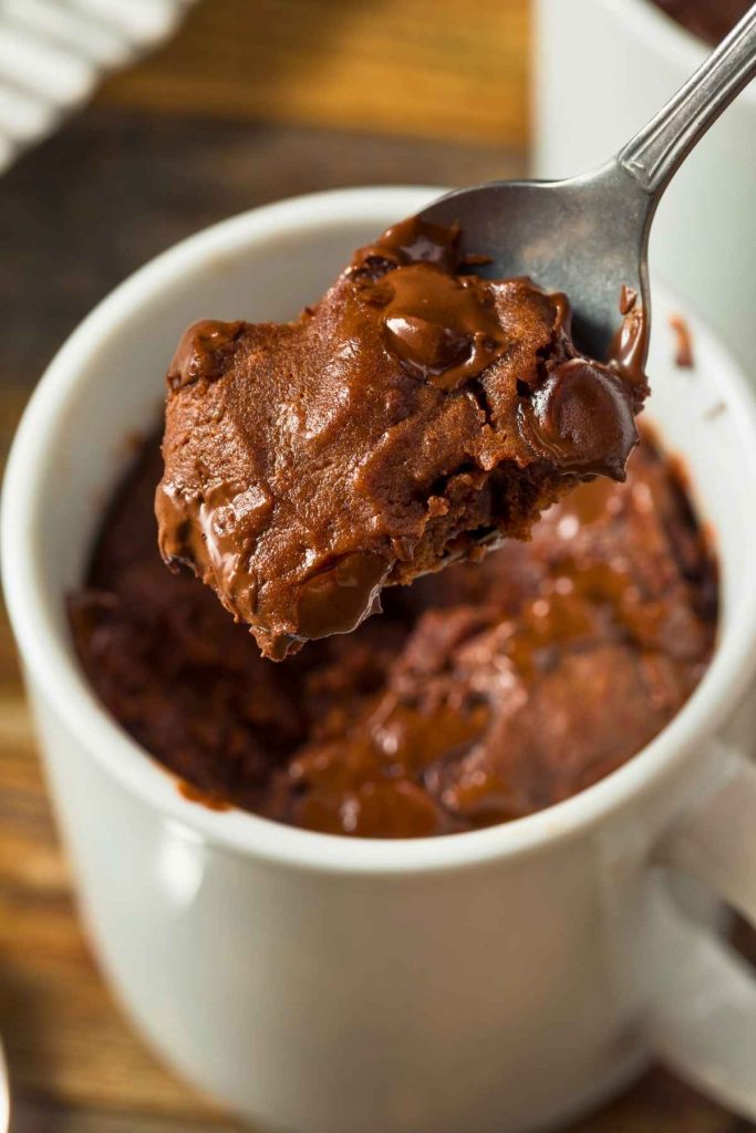 10. Microwave Mug Brownie - Pinned Recipe