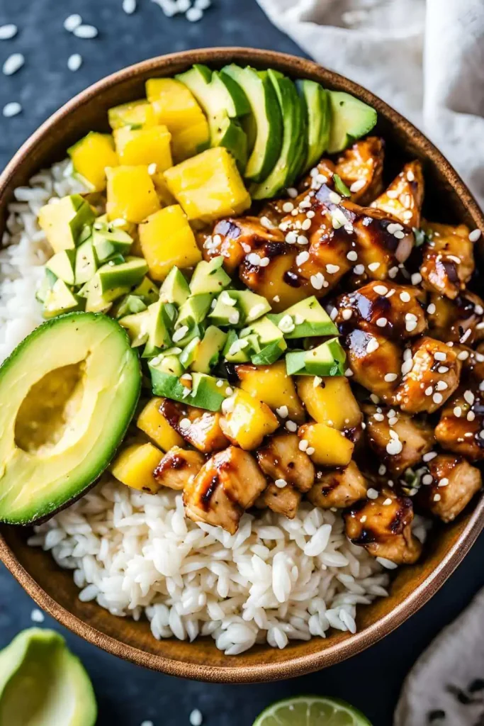 Hawaiian-BBQ-Chicken-Bowls