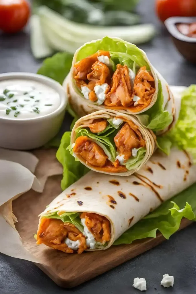 Buffalo-Chicken-Fillet-Wraps