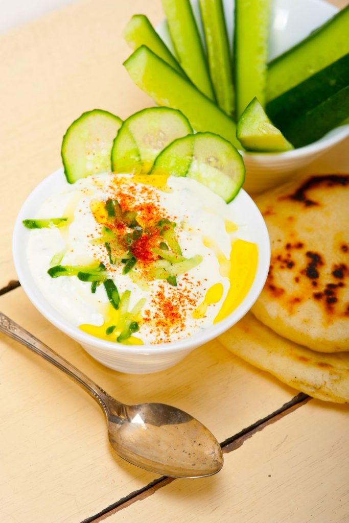 Lebanese Laban Cucumber Yogurt Salad