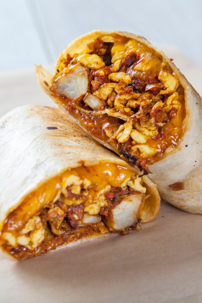 Lobster Breakfast Burrito