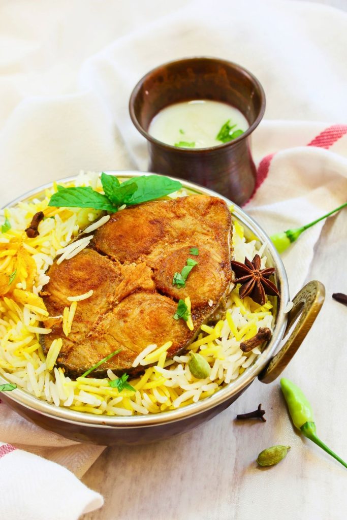 Grilled Fish Biryani - PinnedRecipe