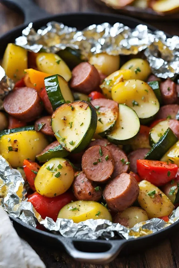 Campfire-Foil-Pack-Sausage-and-Veggies