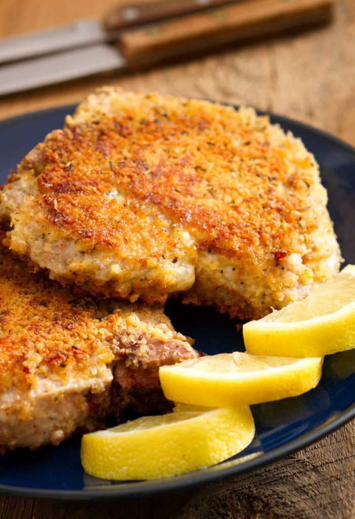 Baked Parmesan Crusted Pork Chops