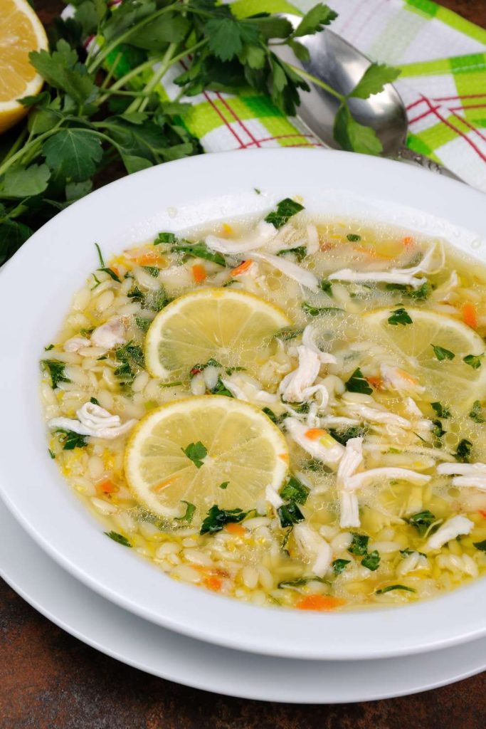 Greek Style Lemon Chicken Soup