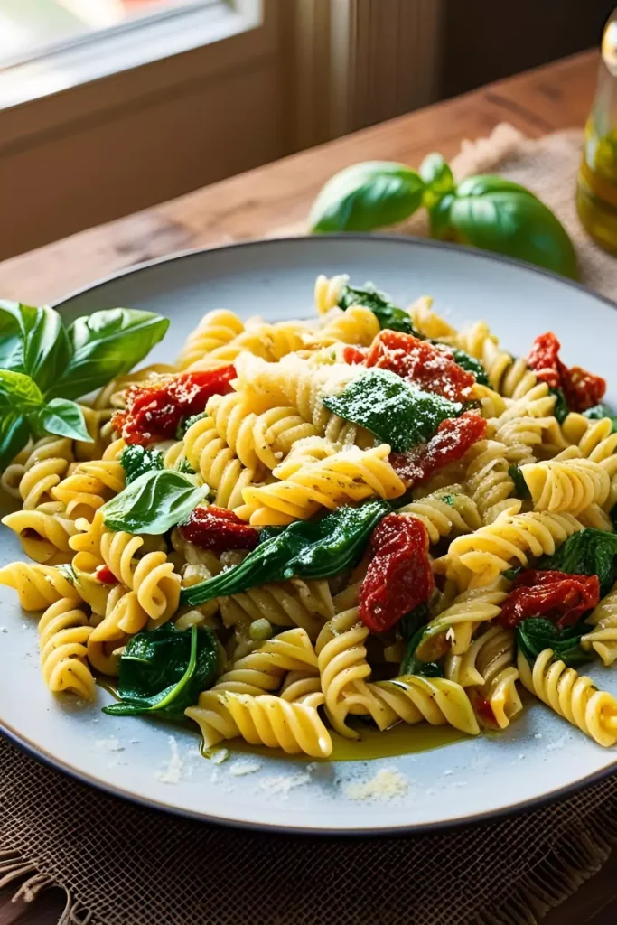 Sun-Dried Tomato & Spinach Fusilli