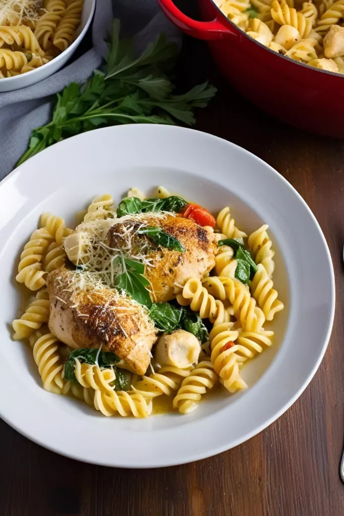 One-Pot Tuscan Chicken Fusilli