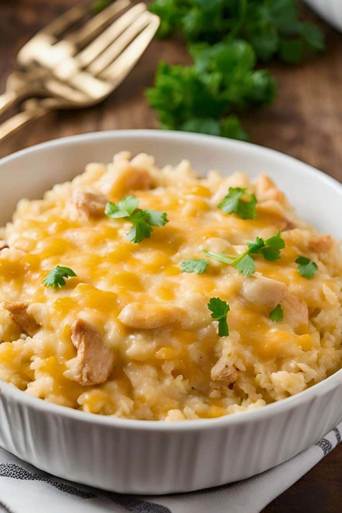 5-Ingredient Chicken Rice Casserole