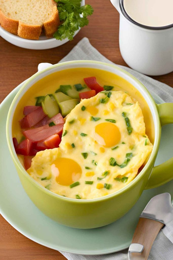 5. Microwave Mug Omelette - Pinned Recipe