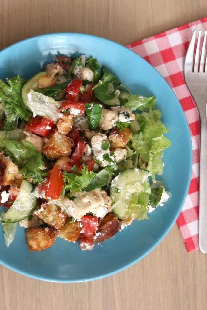 Fattoush (Crunchy Vegetable Salad with Pita Chips)