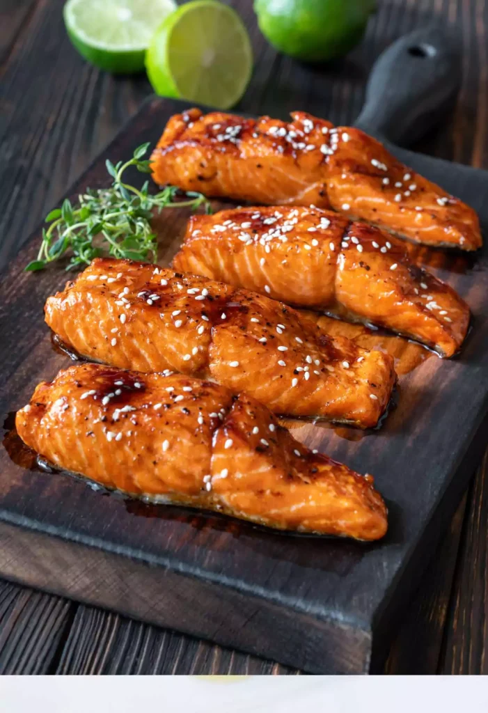 Baked Salmon with Honey Glaze