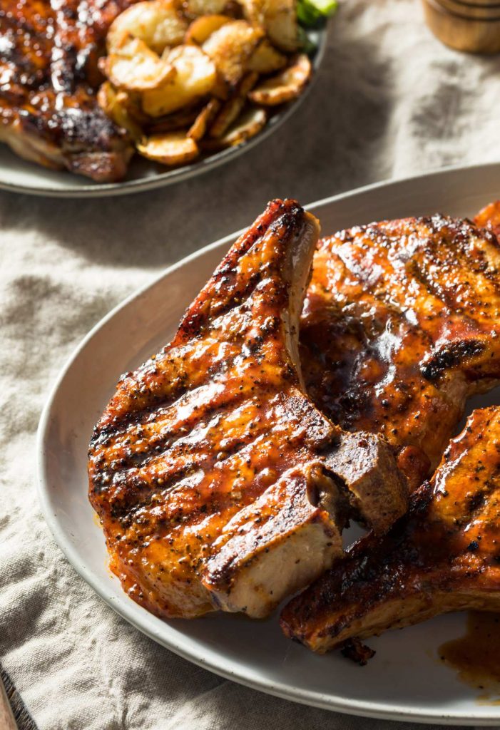 Maple Dijon Glazed Pork Chops