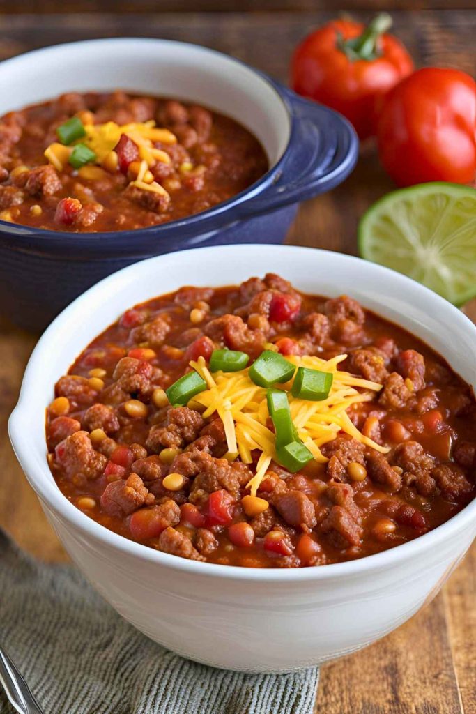 6. Slow Cooker Chili - Pinned Recipe