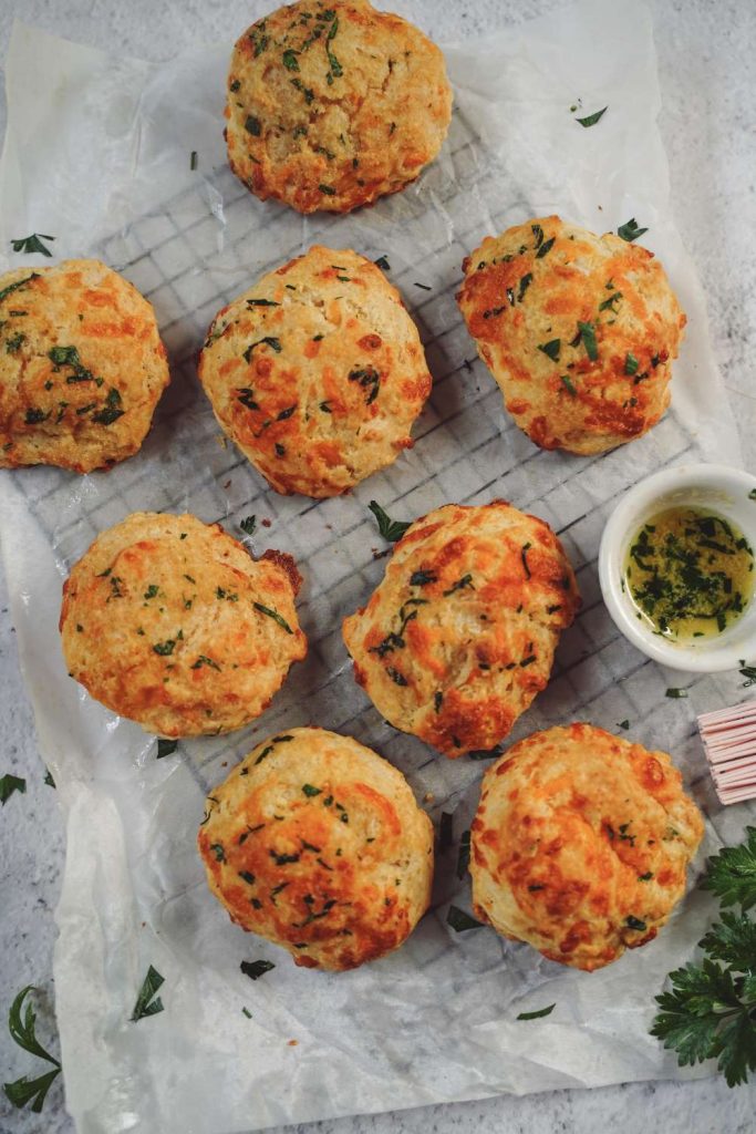 Garlic Parmesan Drop Biscuits