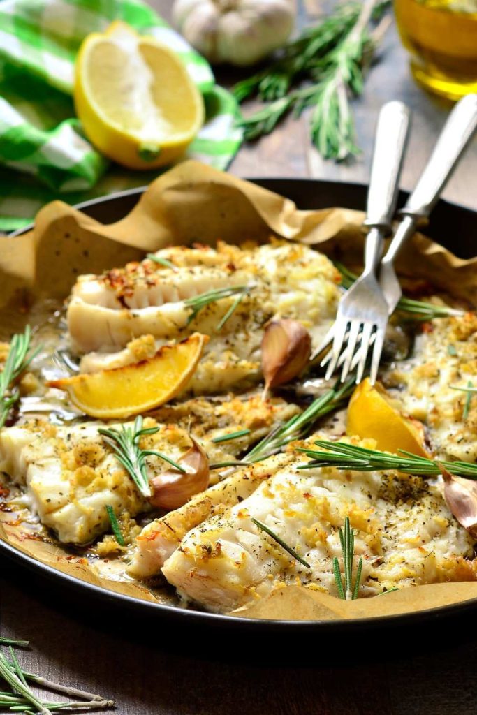 Lemon Herb Baked Cod