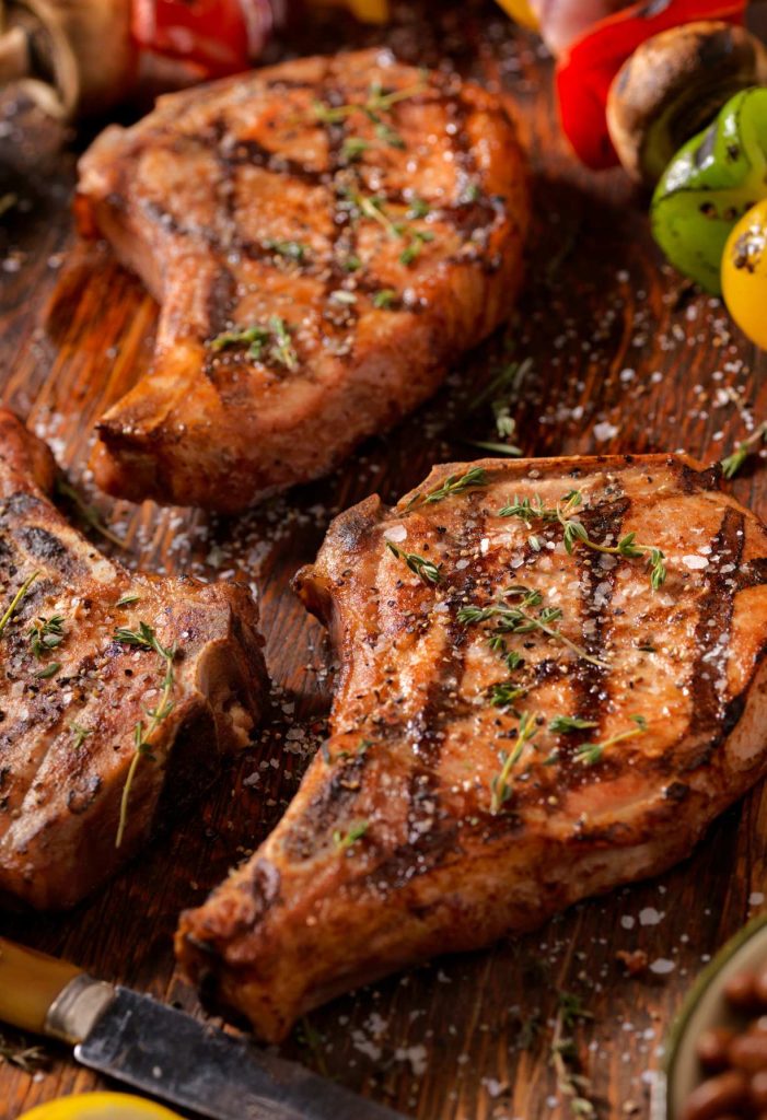 Grilled BBQ Pork Chops