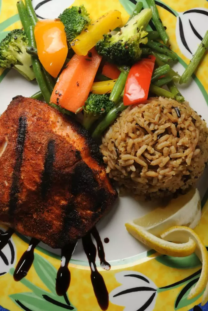 Blackened Catfish With Dirty Rice