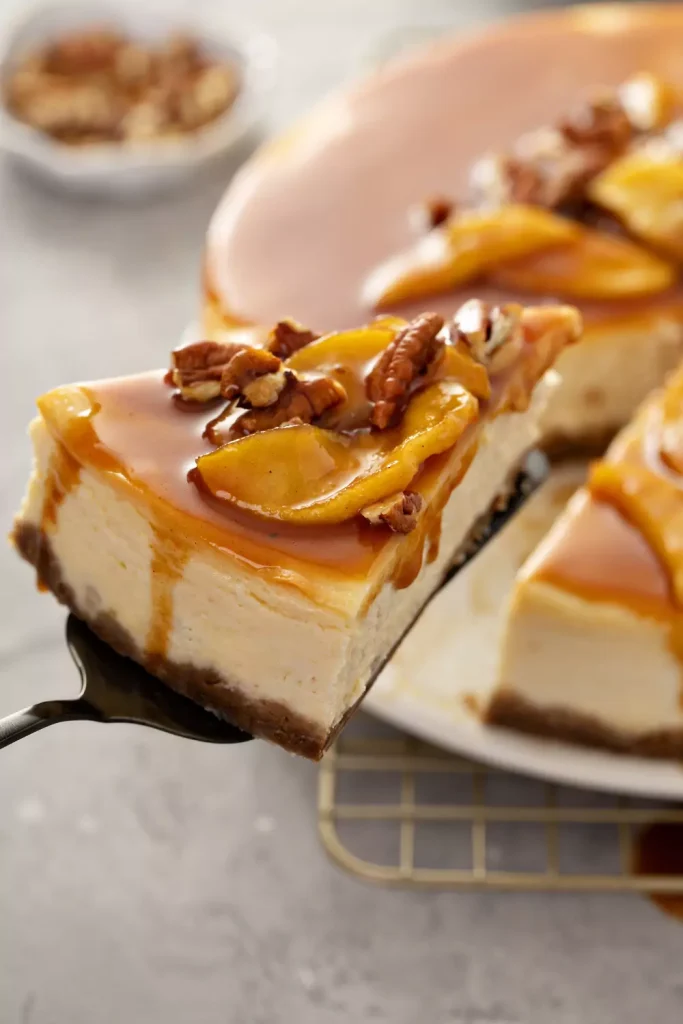 Caramel Apple Cheesecake Bars