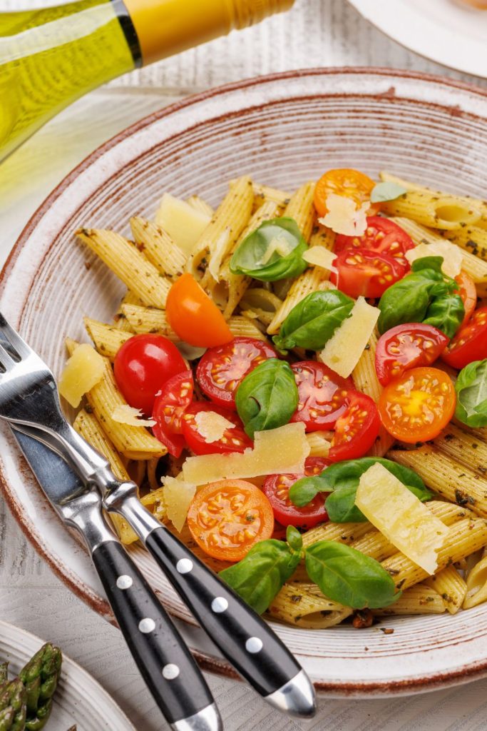 Tomato Basil Pesto Pasta