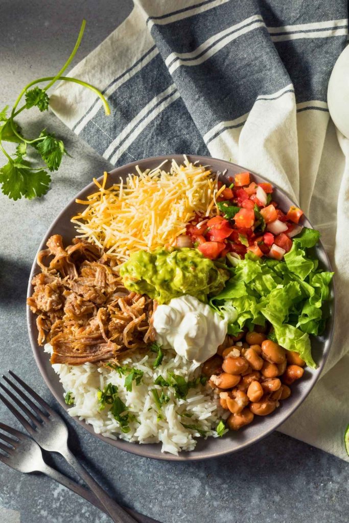 8. DIY Burrito Bowl - Pinned Recipe