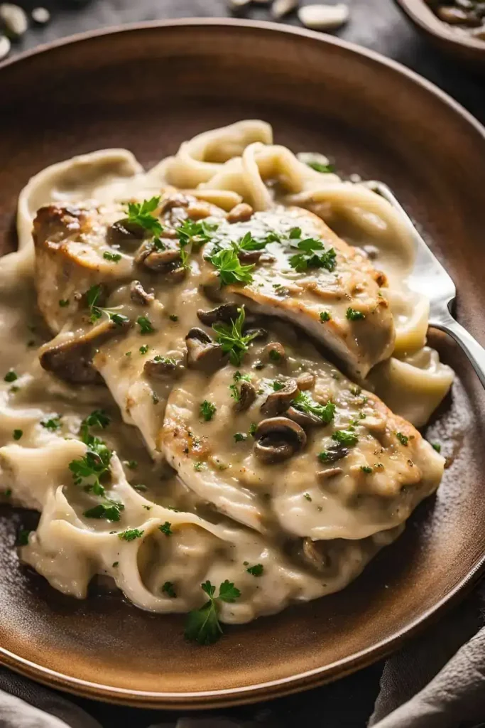 Creamy-Mushroom-Chicken-Fillets