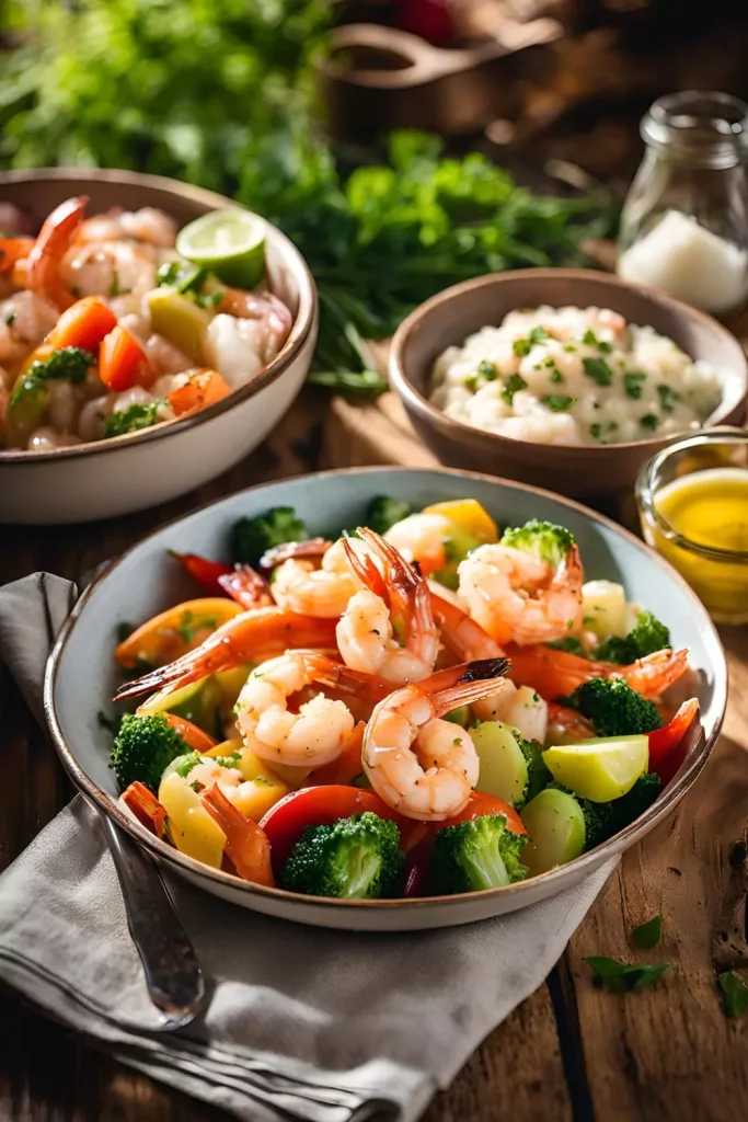  Garlic Butter Shrimp & Veggies