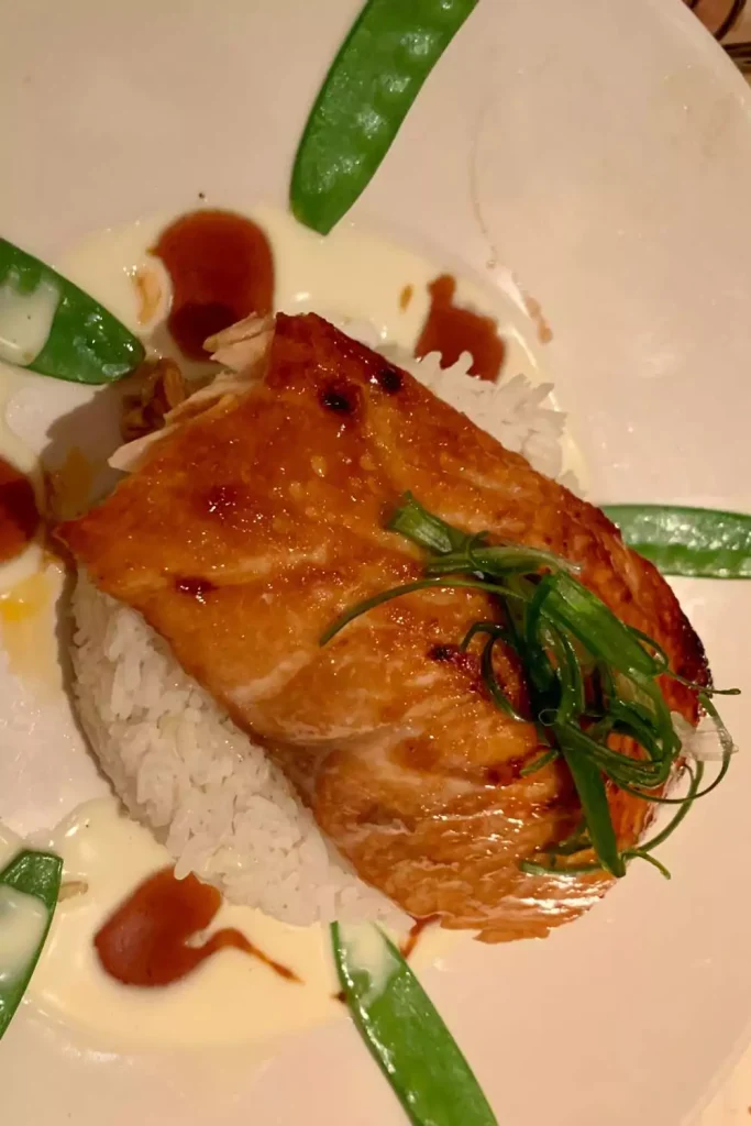 Miso Glazed Sea Bass Over Sushi Rice