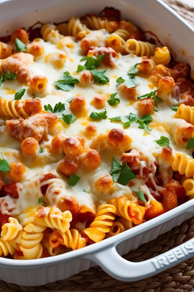 Cheesy Baked Fusilli Casserole