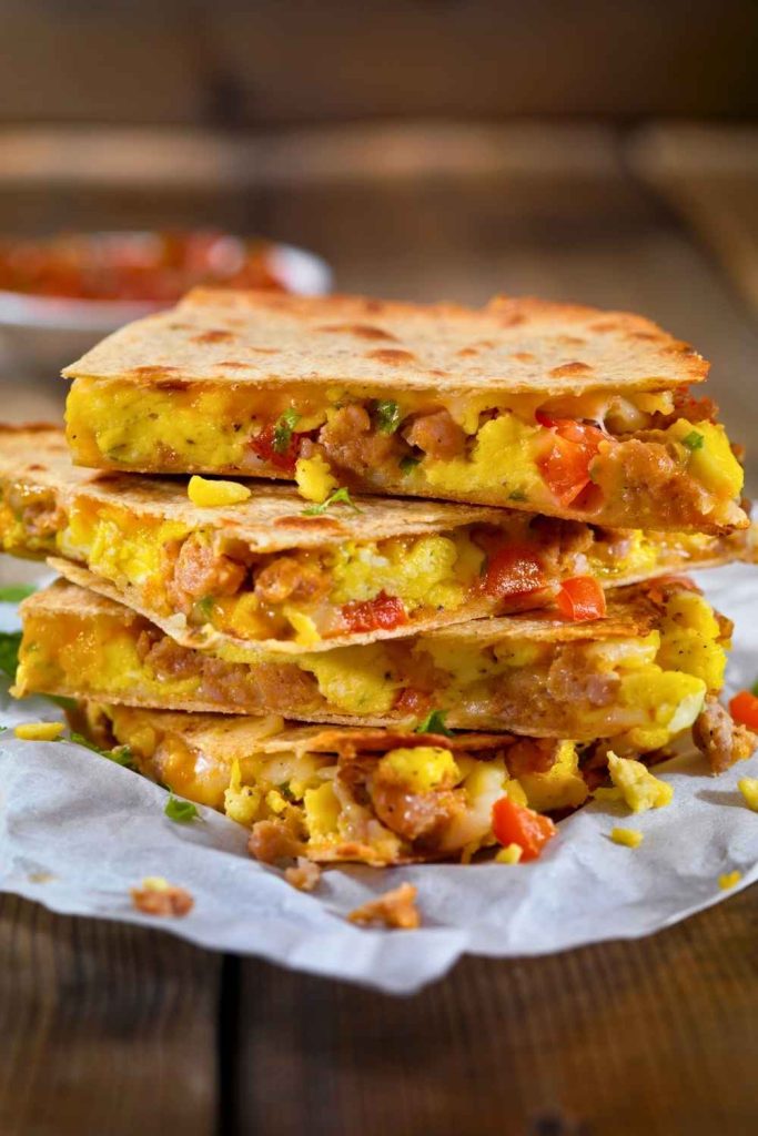 9. Lobster and Brie Breakfast Quesadilla - Pinned Recipe