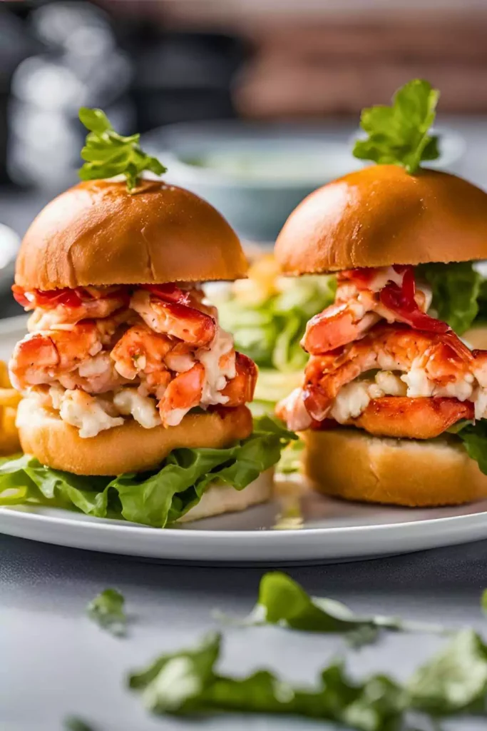 Air Fryer Lobster Sliders