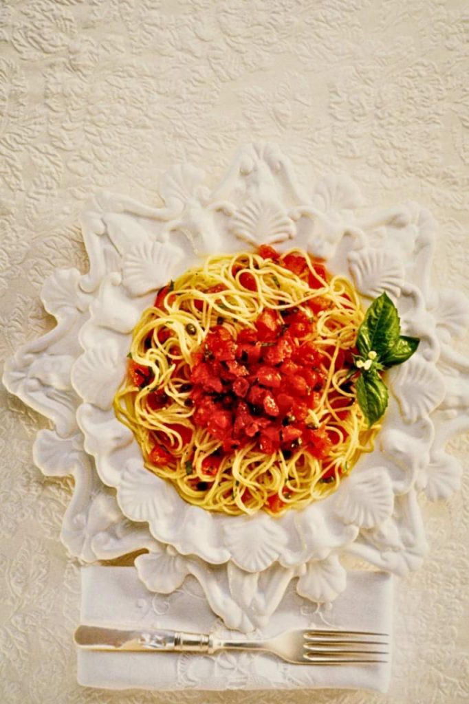 Angel Hair Pasta with Cherry Tomatoes