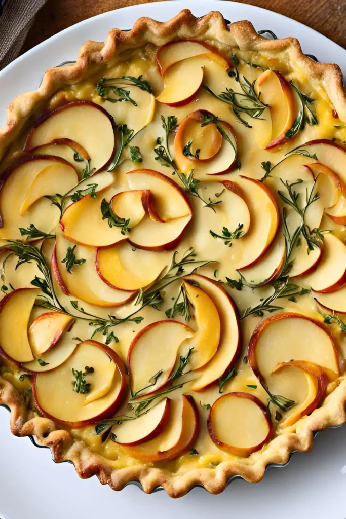 Apple, Cheddar, and Thyme Quiche